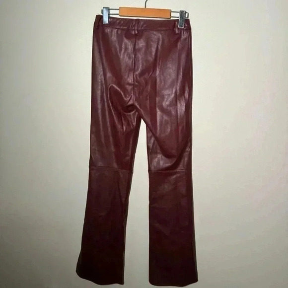 I am Gia Romy Vegan Leather  Pants XS oxblood - Picture 10 of 10